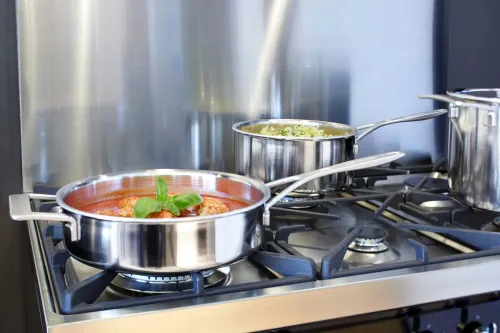 DEMEYERE INDUSTRY 5 Patelnia głęboka 2H z pokrywką 24 cm