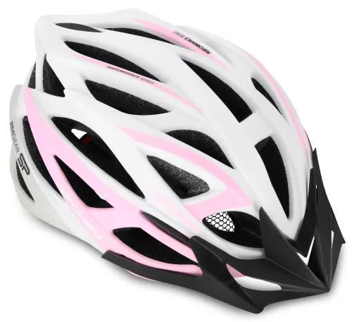 Kask rowerowy SPOKEY Femme Biało-różowy MTB (rozmiar M)