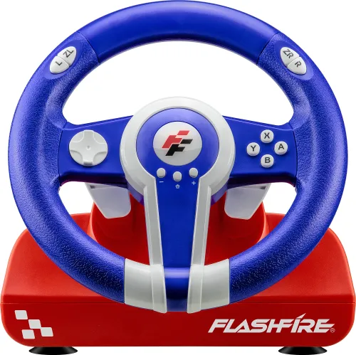 Kierownica FLASHFIRE ES300A Niebiesko-czerwony