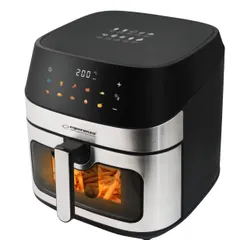 Air Fryer Frytkownica beztłuszczowa ESPERANZA Patate Al Forno 8l z 10 automatycznymi programami i okienkiem do obserwacji postępów gotowania