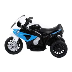 Motorek Na Akumulator Dla Dzieci 1-3 Lata Trójkołowy Bmw S1000Rr LED Skóra