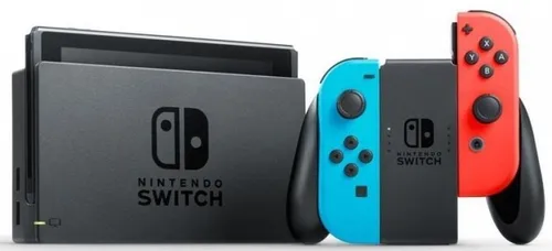 Konsola NINTENDO Switch HAC-001(-01) + Kontroler Switch Czerwono-niebieski