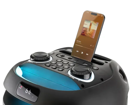 Power Audio GoGEN PARTEE BPS696 70W Bluetooth Mikrofon Karaoke Czarny