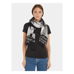 Calvin Klein eșarfă blugi monogramă furat 70x180 K60K610912 BDS