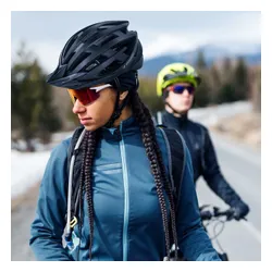 Kask rowerowy WOZINSKY HT-28VC Czarny MTB z lampką (rozmiar M)