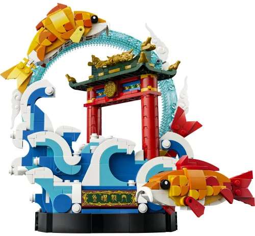 LEGO 80120 Chinese Festivals Karp przeskakujący przez Smoczą Bramę