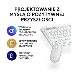 Zestaw Logitech Pebble 2 Combo (biały)