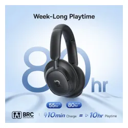 Słuchawki bezprzewodowe Baseus BH1 NC Nauszne Bluetooth 6.0 Czarny