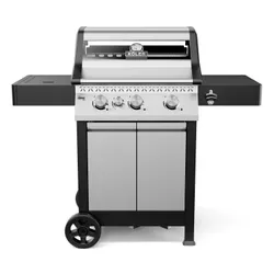 Grill gazowy KOLER Krone Compact Srebrny 15.5 kW 60 x 46 cm