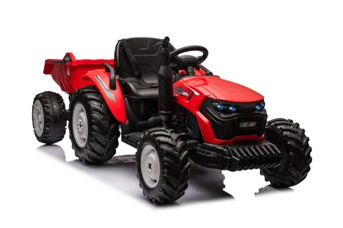 Traktor Na Akumulator Dla Dziecka Hc-306 24V 2X95W Przyczepa Eva LED Pilot