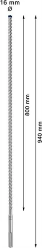 Wiertło udarowe 16x800x940mm Bosch EXPERT SDS max-8X