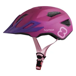 Kask rowerowy HAMAX Flow Różowy dla Dzieci z lampką (rozmiar 52-57)