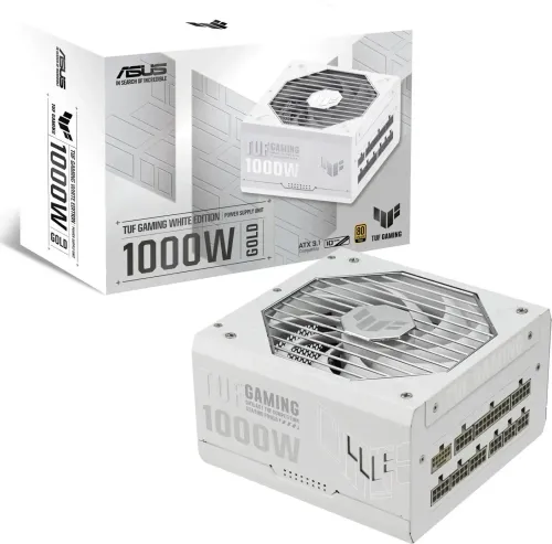 Zasilacz ASUS TUF Gaming 1000W 80+ Gold White Edition Biały