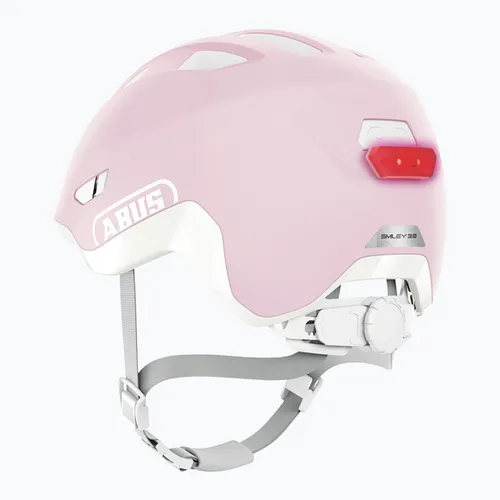 Kask rowerowy dziecięcy ABUS Smiley 3.0 ACE LED pure rose
