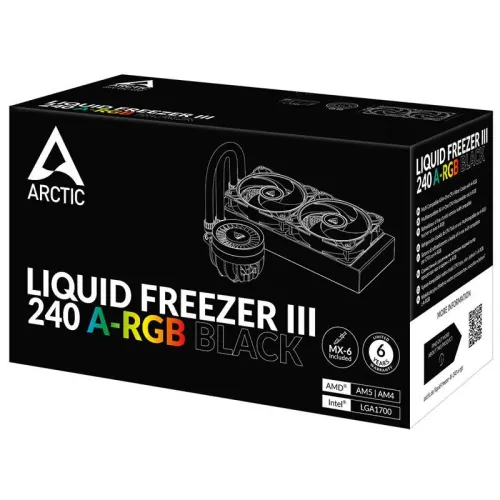 Chłodzenie Arctic Liquid Freezer III 240 A-RGB Czarny