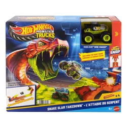 Tor Hot Wheels Monster Trucks Mega skok – Nokaut węża JJN44