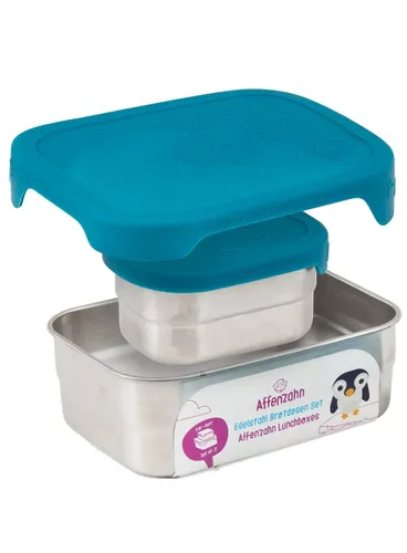 Pojemnik na jedzenie Affenzahn Lunchbox Stainless Steel - shark