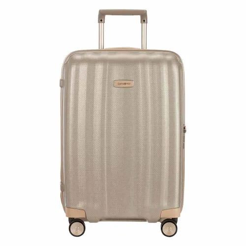 Walizka średnia Samsonite Lite-Cube Prime - matt ivory gold