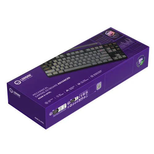 Klawiatura mechaniczna Lorgar Azar 514 TKL RGB Czarny
