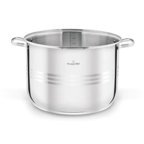 Garnek wysoki ze stali nierdzewnej z pokrywką Starke Pro Barcelo 20 l