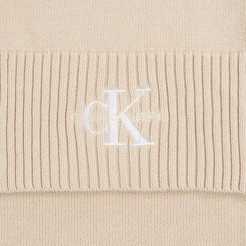 Calvin Klein Jeans Monologo Embro tricot eșarfă K60k611262 Fildeș YBI