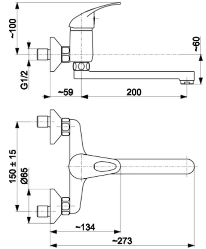 Bateria KFA ARMATURA Jaspis 540-910-00 Chrom