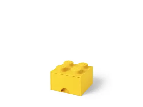 Lego 40051732 Pojemnik na klocki z szufladą 2x2 żółty