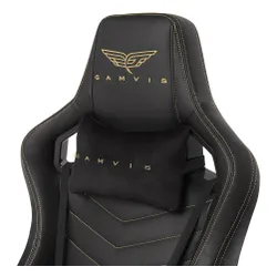 Fotel GAMVIS Elite 2.0 Pro XL Czarny (złote elementy)