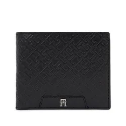 Мужской кошелек Tommy Hilfiger Th Monogram Leather Cc And Coin Am0am11595 Black BDS