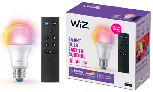 Inteligentna żarówka LED WIZ 8.5 W E27 A60 (60 W) + Pilot