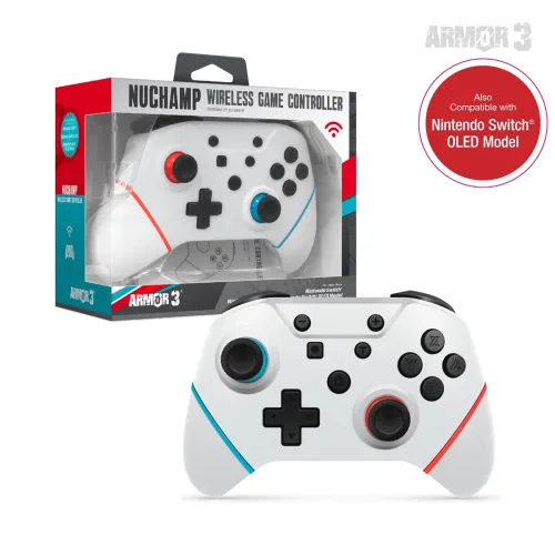 Pad Armor3 NuChamp Wireless Game Controller do Nintendo Switch Bezprzewodowy Biały