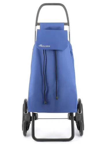 Wózek na zakupy Rolser Saquet LN, 6-kołowy na schody - blue