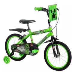 Rower dziecięcy HUFFY Minecraft 16 cali dla chłopca Zielony