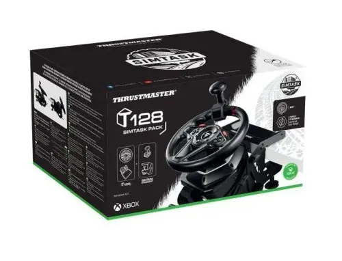 Kierownica Thrustmaster T128 SimTask Pack z pedałami T2PM i układem SimTask Steering Kit do Xbox Series X/S, Xbox One, PC