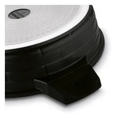 Patelnia nieprzywierająca z dwoma uchwytami i pokrywką STARKE PRO BRICK MARBLE 28 cm