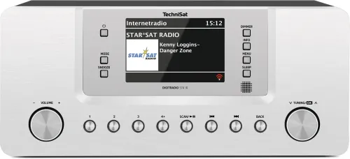 Radioodbiornik TechniSat DigitRadio 574 IR Radio FM DAB+ Internetowe Bluetooth Srebrny