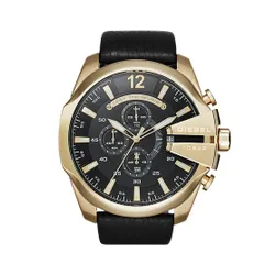 Diesel Mega Chief Dz4344 Gold / Black / Gold Saati