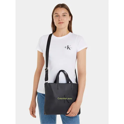 Calvin Klein Jeans Sculpted Mini Slim Tote26 Mono Handbag K60K611547 Черный