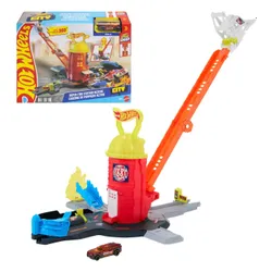 Tor Hot Wheels City Super remiza strażacka JHL95