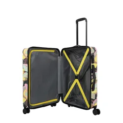 Чемодан Travelite Cruise Trolley M Print - yellow orchid