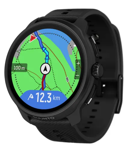 Zegarek sportowy Suunto Race 2 All Black 49mm GPS Czarny