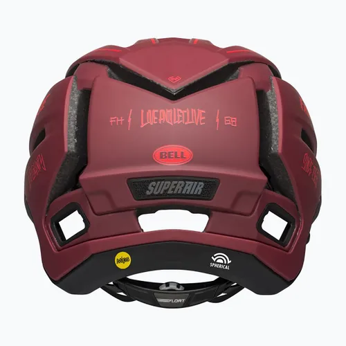 Kask rowerowy Bell FF Super Air R MIPS Spherical matte red black/fasthouse