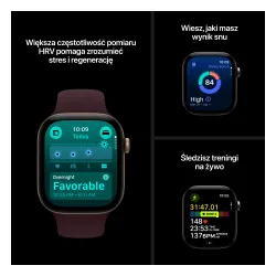 Apple Watch Series 12 GPS Koperta 42 mm z aluminium w kolorze czarnym Pasek sportowy w kolorze czarnym S/M