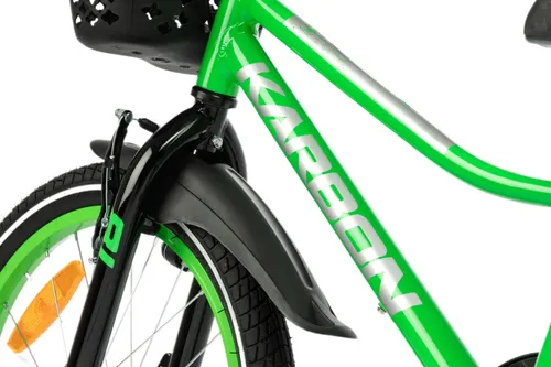 Rower dziecięcy KARBON Jazz 18 cali dla chłopca Zielony