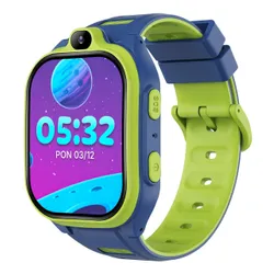 Smartwatch FOREVER Kids Boost KW-530 AI GPS WiFi 4G Niebiesko-zielony