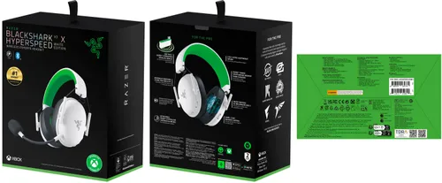 Słuchawki RAZER BlackShark V3 X HyperSpeed dla Xbox Bezprzewodowe, Nauszne, Dźwięk przestrzenny Biały