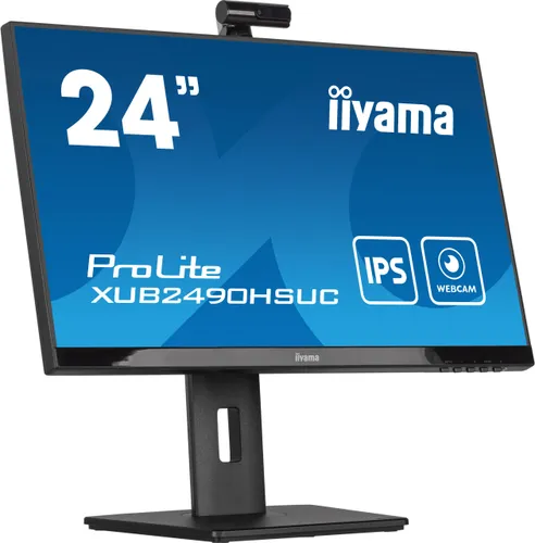 Monitor iiyama ProLite XUB2490HSUC-B5 z kamerą 24" Full HD IPS 60Hz 4ms