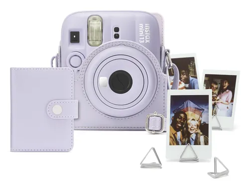 Aparat FUJIFILM Instax Mini 13 Fioletowy + Pokrowiec + Album + Spinacze