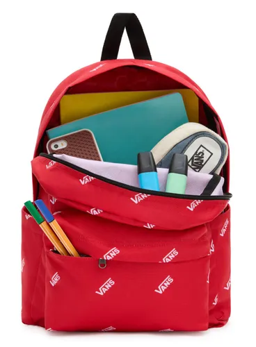 Çocuk Sırt Çantası Vans Yeni Skool 20 l-gerçek kırmızı