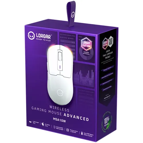 Myszka gamingowa Lorgar MSA10W RGB Biały